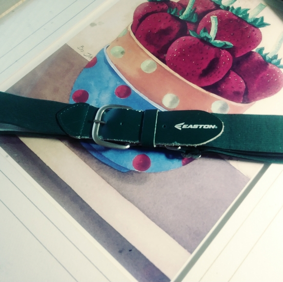 ⭐EASTON BASEBALL BELT&SILVER BUCKLE. - Picture 1 of 1